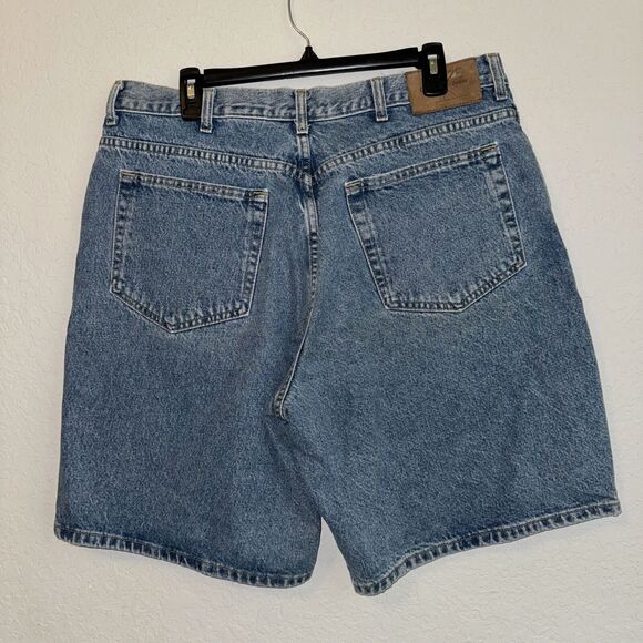 Calvin Klein Jeans Shorts 38 Men's Blue Denim 100% Cotton 5-Pockets Mid-Rise - Picture 3 of 9